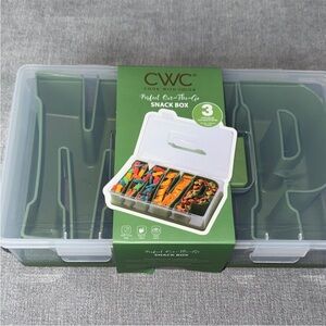 CWC Sports MVP Green Snack Box with Dividers Snackle Box